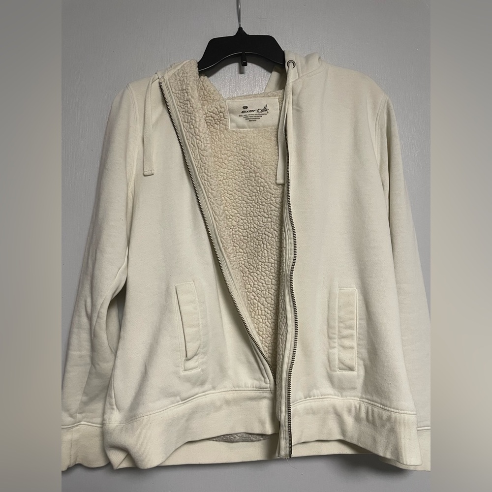 Off white zip up